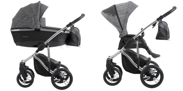 Детская коляска Bebetto Bresso Premium Class Silver 2020 3 в 1 — фото 14