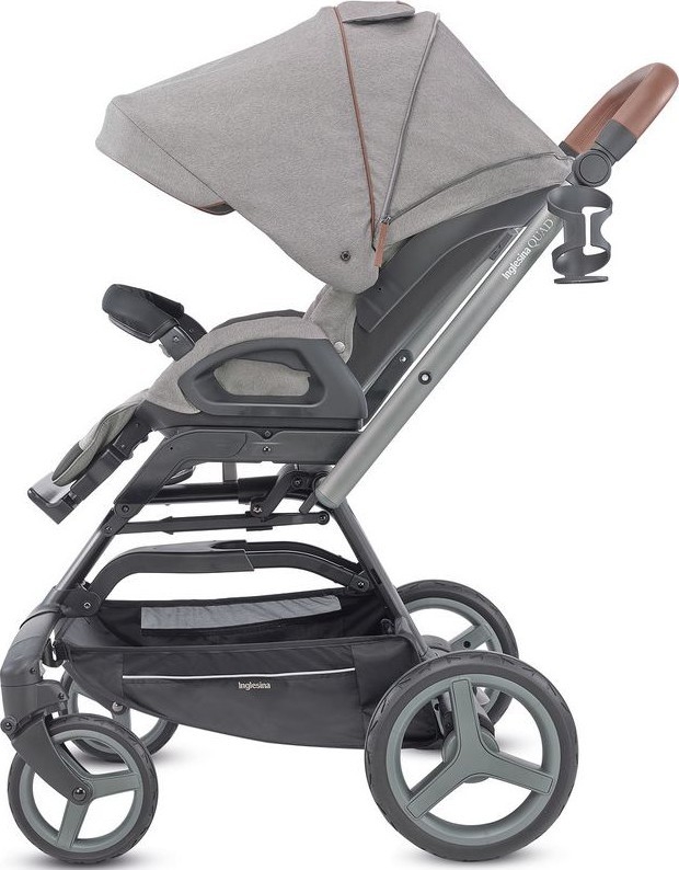 Детская коляска Inglesina Quad System 2 в 1 на шасси Quad Titanium Black Cognac — фото 6
