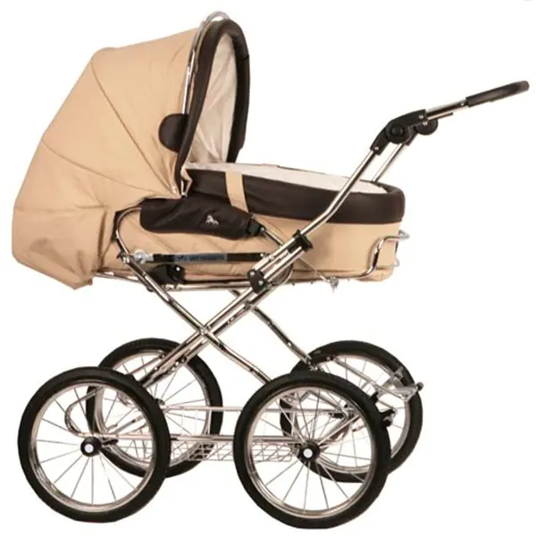 Детская коляска Hesba Condor Coupe Lux Classic Collection 2 в 1, кожа — фото 1