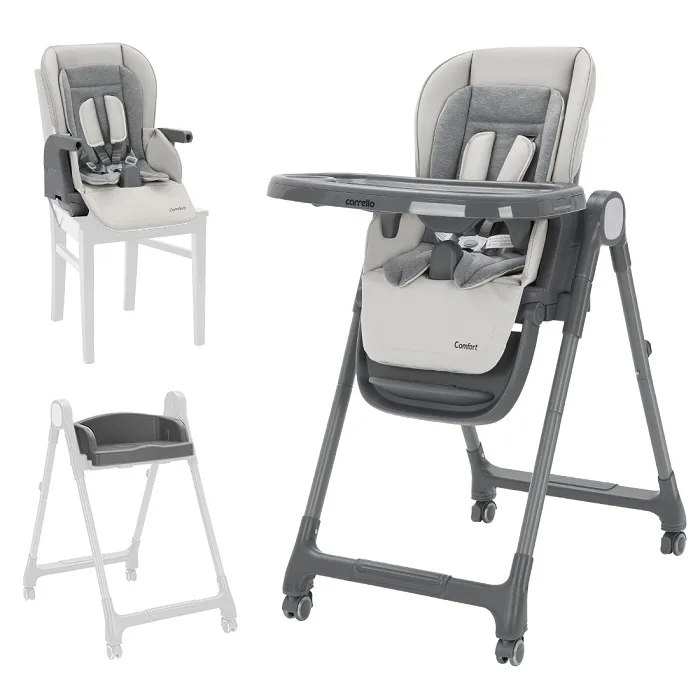 Детский стульчик для кормления Carrello Comfort CRL-9506, Noble beige — главный ракурс