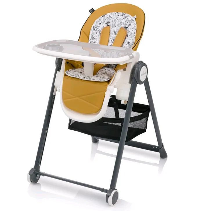 Детский стульчик для кормления Baby Design Penne, 01 желтый — главный ракурс