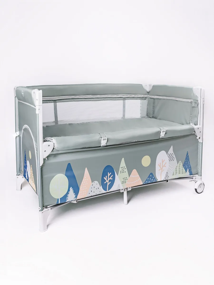Детский манеж AmaroBaby Transform, Mountains — главный ракурс