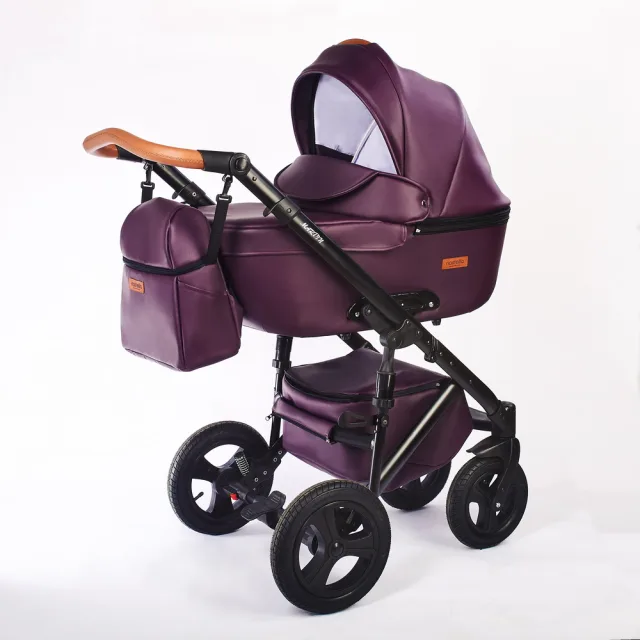 Детская коляска Nastella Martin 2 в 1, 100% эко-кожа — фото 27
