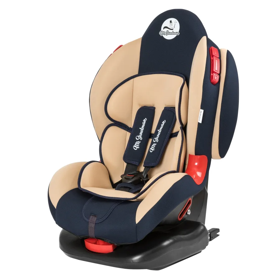 Автомобильное кресло Mr Sandman Future Isofix, серый-бежевый — главный ракурс
