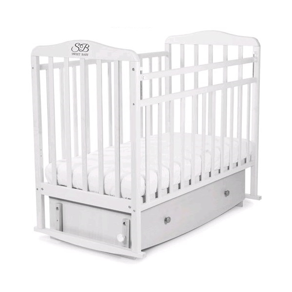 Детская кроватка Sweet Baby Luciano, поперечный маятник + ящик — фото 11