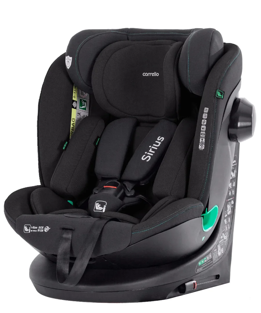 Детское автокресло Carrello Sirius, Absolute Black — главный ракурс