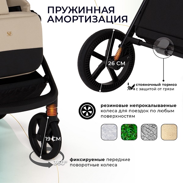 Детская коляска Sweet Baby Stella Plus Therma 2 в 1 — фото 13