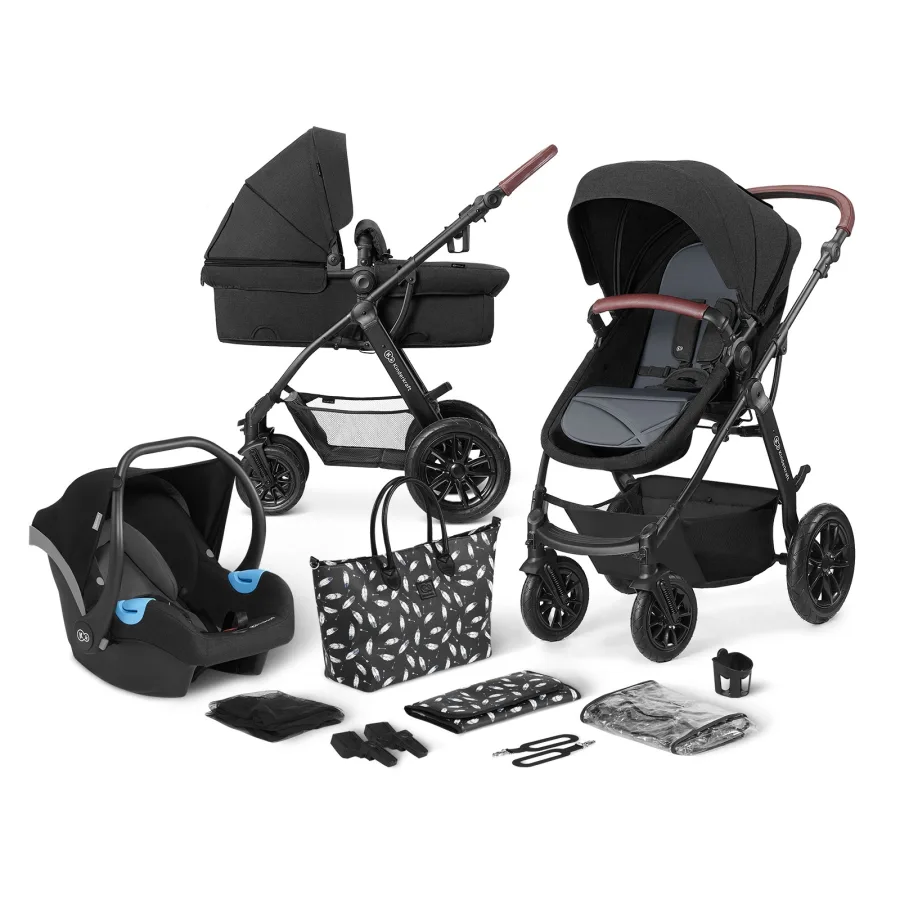 Детская коляска  Kinderkraft Xmoov 3 в 1, Denim — главный ракурс