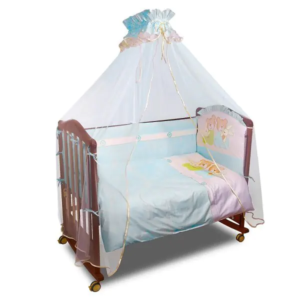 365 Комплект белья в кроватку Сонный Гномик Пуговки  3 предмета — фото 1