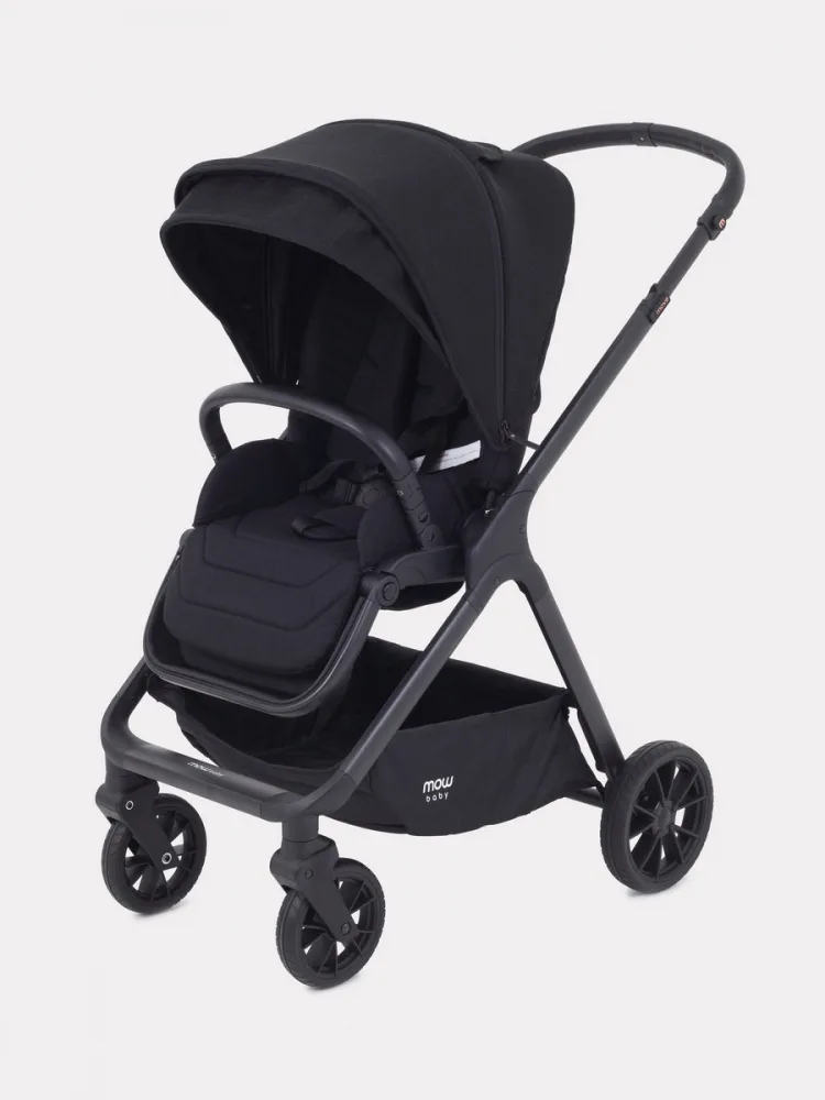 Детская прогулочная коляска Mowbaby Move, Black — главный ракурс