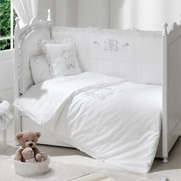 Сменный комплект белья Fiorellino Lovely Bear в кроватку, 3 предмета, Вариант 1 — главный ракурс