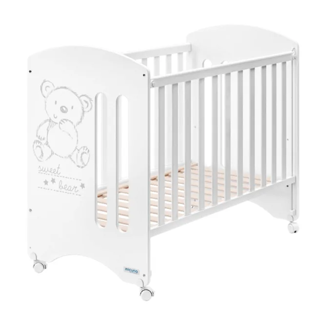 Детская кроватка Micuna Sweet Bear Basic с матрасом Sleepy — фото 5