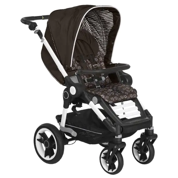 Детская прогулочная коляска Teutonia BeYou V4 Elite Titanium WHL3, 6170 Loving Heart шасси Pearl — главный ракурс