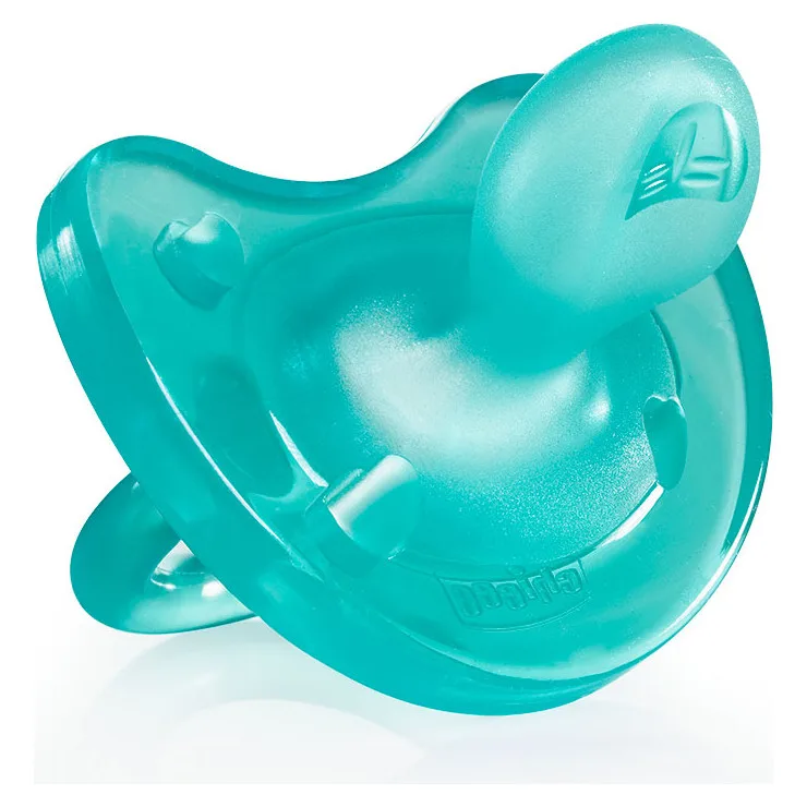 Пустышка Chicco Physio Soft силикон 0-6 мес., Зеленый 310410142 — главный ракурс