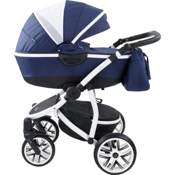 Детская коляска Bebetto Silvia 2 в 1 цвет рамы White — главный ракурс