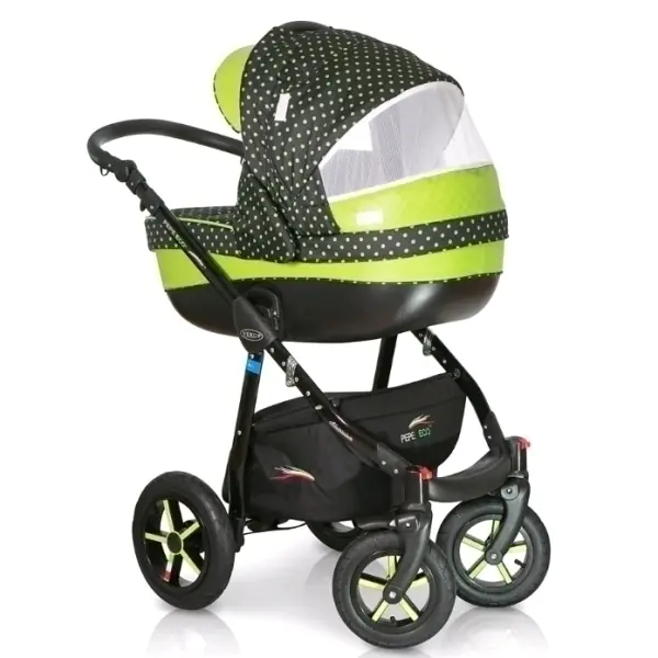 Детская коляска Verdi Pepe Eco Plus 3 в 1, ткань+эко-кожа — фото 8