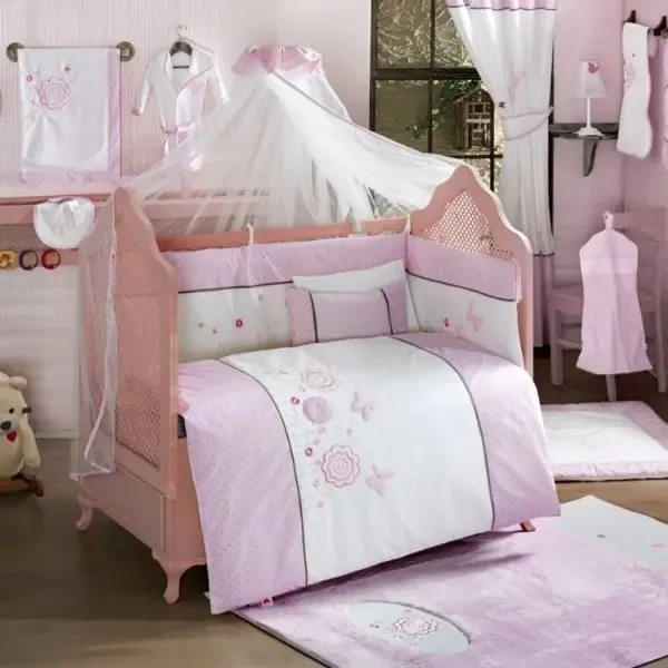 Комплект постельного белья Kidboo Sweet Flowers 4 предмета — главный ракурс
