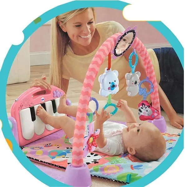 Развивающий музыкальный игровой коврик Fitch Baby Piano Gym — фото 6