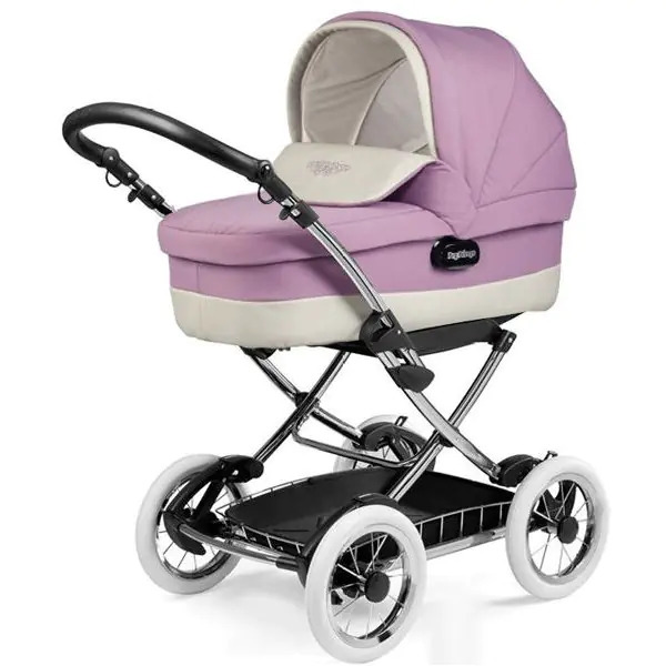 Коляска-люлька для новорожденного Peg-Perego Classico Culla Auto, ткань или экокожа, Avana — главный ракурс