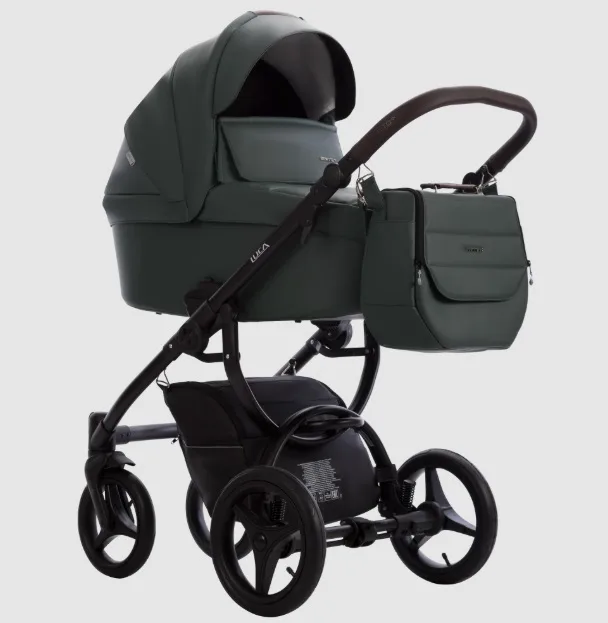 Детская коляска Bebetto Luca Pro 2025 2 в 1, 30 св.бежевая кожа — главный ракурс