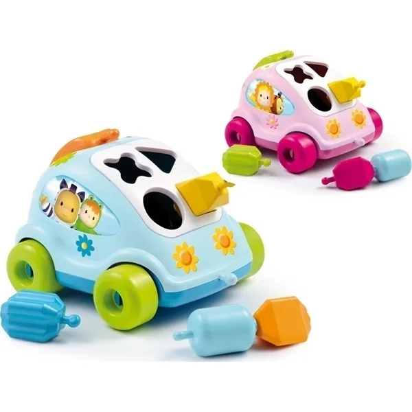 Развивающий автомобиль Smoby Cotoons с фигурками 211118, Голубой — главный ракурс