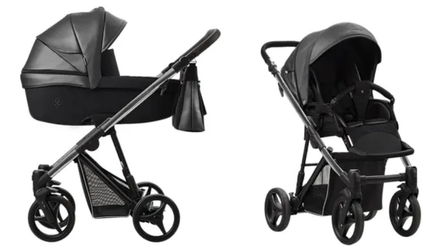 Детская коляска Bebetto Nitello Shine 3 в 1, эко-кожа + ткань — фото 23