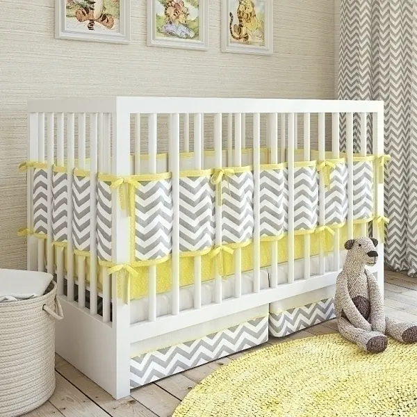 Постельный комплект в кроватку Shapito by Giovanni ZigZag 120 x 60 см, 5 предметов, coral — главный ракурс