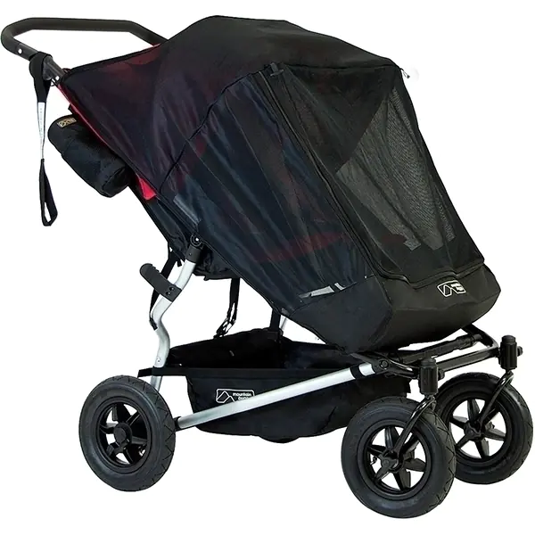УФ защита-москитная сетка Mountain Buggy Duet, черный — главный ракурс