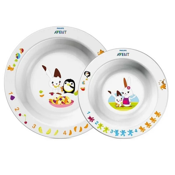 Набор Avent  из 2 глубоких тарелок SCF708/00 — главный ракурс