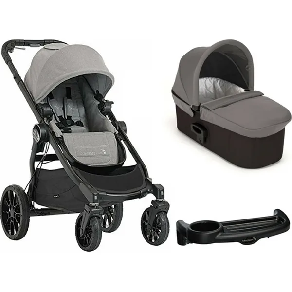 Детская коляска Baby Jogger City Select Lux 2 в 1, набор 1 (столик), Slate 2012218 — главный ракурс