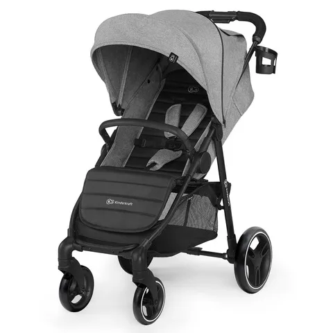 Детская прогулочная коляска Kinderkraft Grande City, Black — главный ракурс