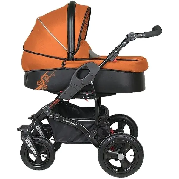 Детская коляска Danny Sport 3 в 1 Prestige из эко-кожи — главный ракурс
