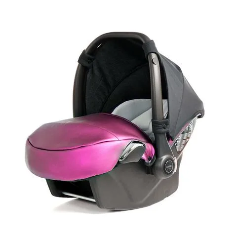 Детское автокресло Junama Fluo, кожа, розовый — главный ракурс