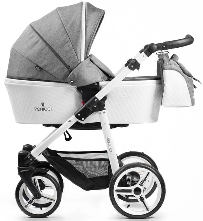 Детская коляска Venicci Pure 2 в 1, denim grey — главный ракурс