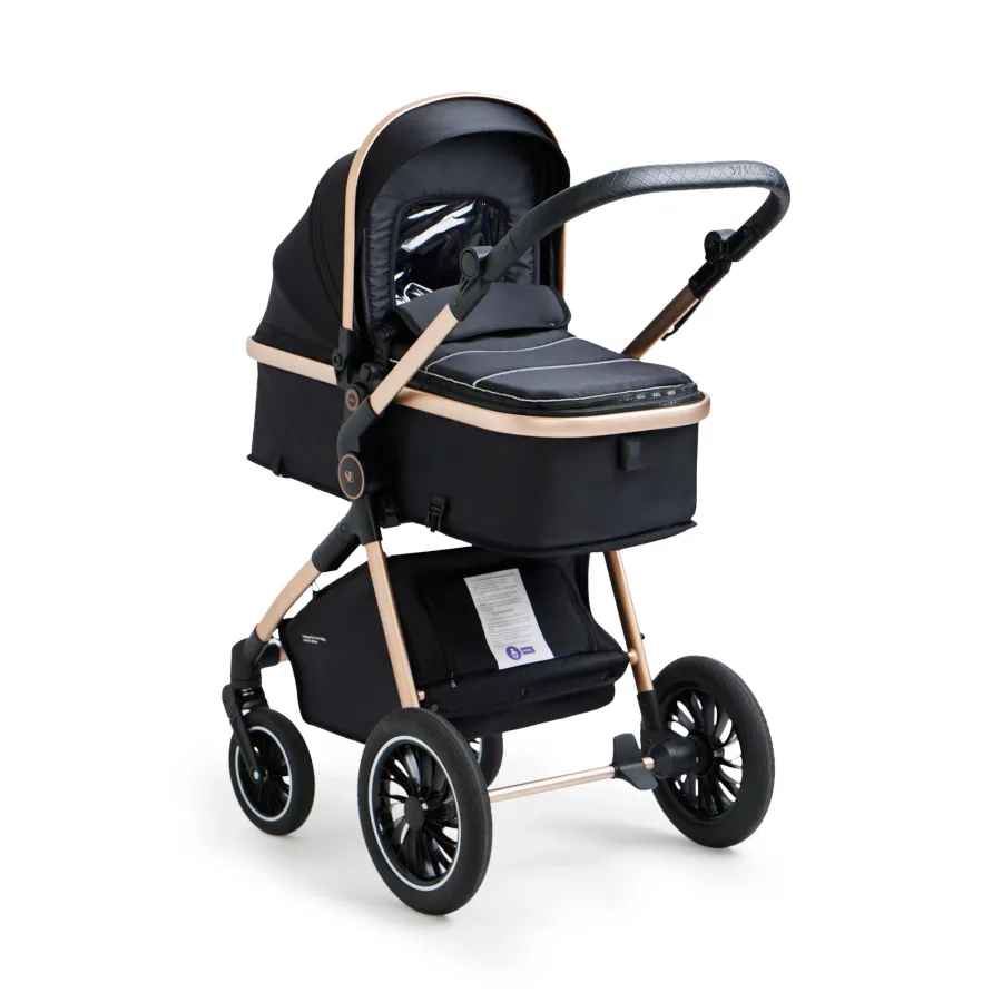 Детская коляска-трансформер Sweet Baby Ranger 3 в 1 на золотой раме — главный ракурс