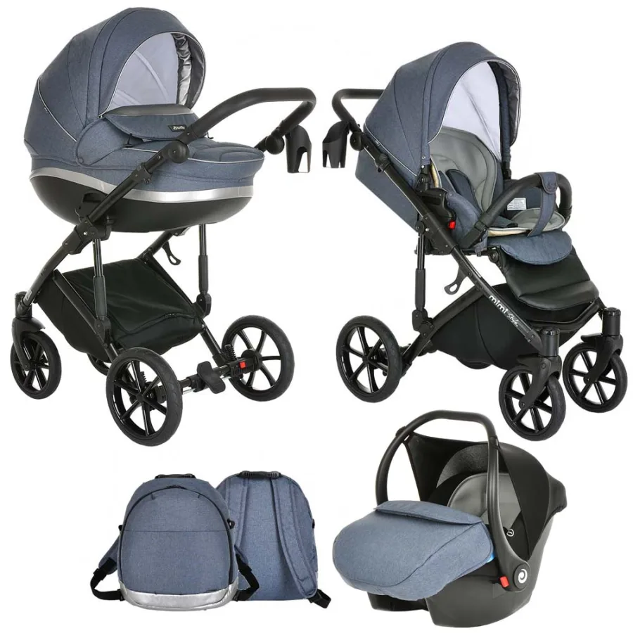 Детская коляска Tutis Mimi Style 2021 3 в 1, 331 White Dot — главный ракурс