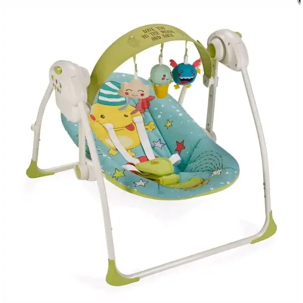 Детские электрокачели Happy Baby Jolly, Blue — главный ракурс