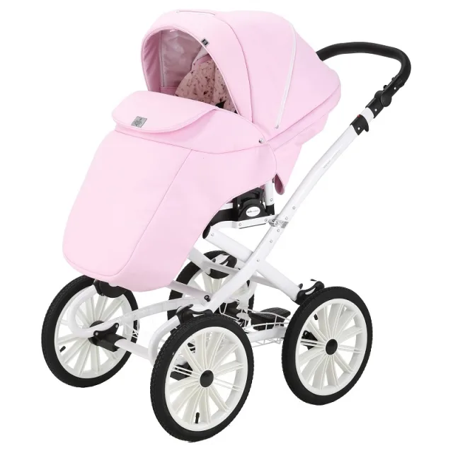 Детская коляска Bebe-Mobile Gusto Retro Deluxe 3 в 1, 100% экокожа — фото 2