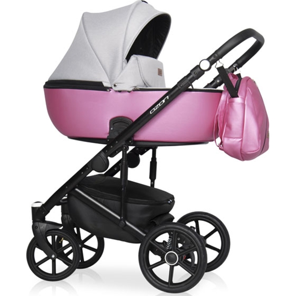 Детская коляска Riko Basic Ozon Shine 2 в 1, эко-кожа — фото 15