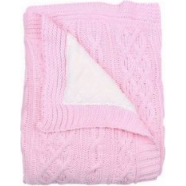 Вязаный плед-покрывало Sansli U14-01, велсофт + акрил + полиэстер — фото 11