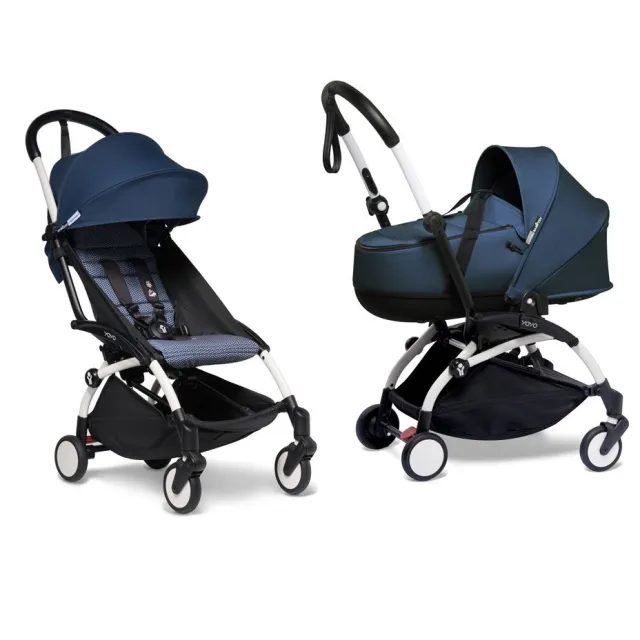 Детская коляска Babyzen Yoyo 2 Bassinet 2 в 1 на белой раме — фото 1