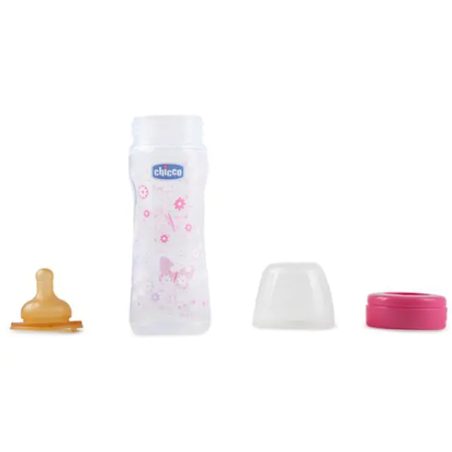 Бутылочка Chicco Well-Being Boy / Girl Чико Велл-Биинг Бой / Герл 250 мл, 2 мес.+, лат. соска, перем. поток, РР — фото 6