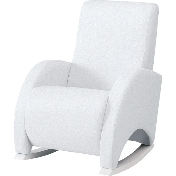 Кресло-качалка Micuna Mini Wing Confort, Leatherette white искусственная кожа — главный ракурс
