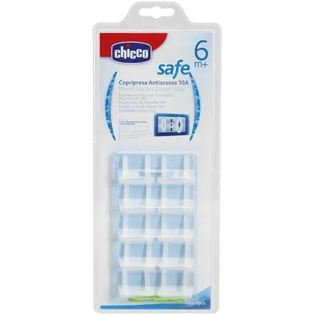 Защита для сетевых розеток Chicco Чико тип 10А, 10 шт. — главный ракурс