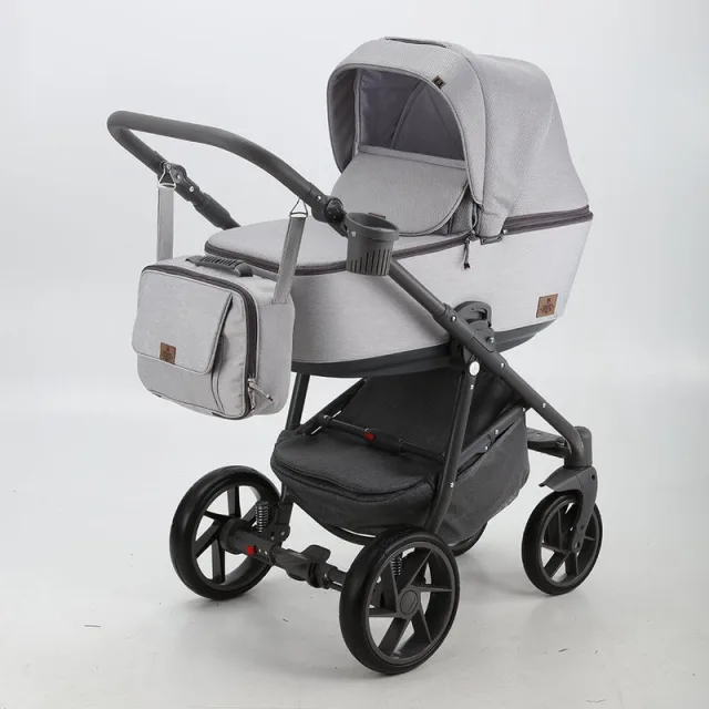 Детская коляска BeBe-Mobile Gusto 3 в 1, ткань+экокожа — фото 16