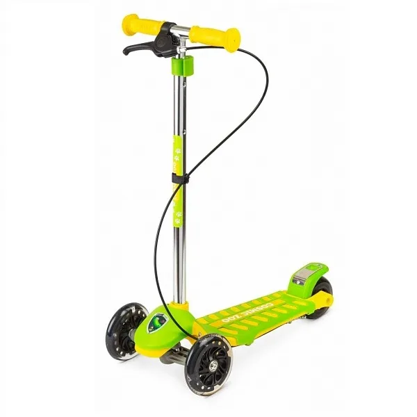 Трехколесный самокат со светящимися колесами Cosmic Zoo Galaxy Maxi Small Rider — фото 6