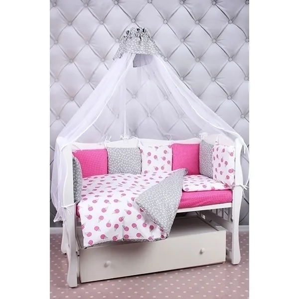 Универсальный комплект постели в кроватку AmaroBaby Sweet, 19 предметов — фото 5