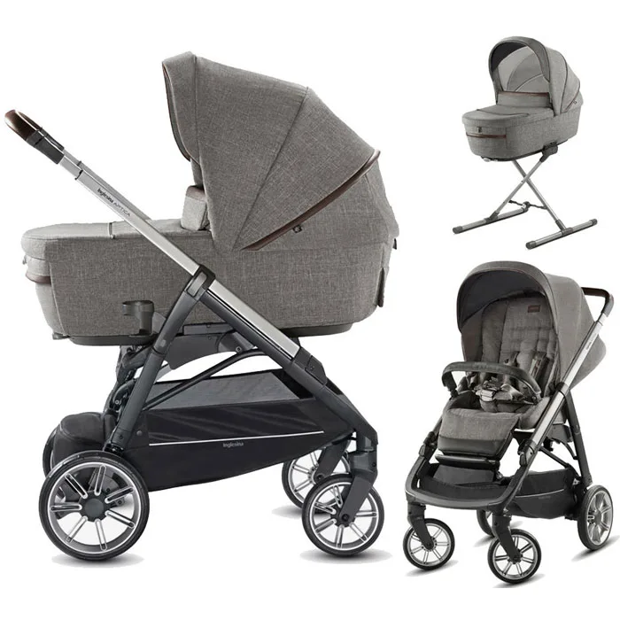 Детская коляска Inglesina Aptica System Duo 2 в 1 на шасси Aptica Graphite Coffee — главный ракурс
