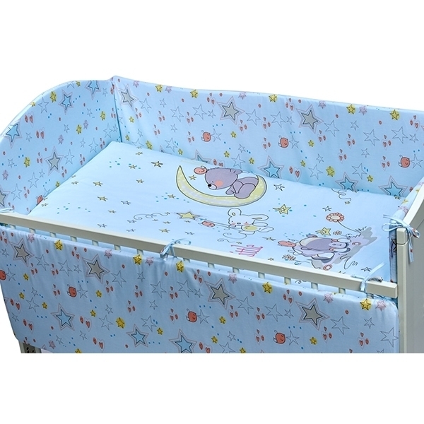 Постельное белье в кроватку Makkaroni Kids Баю-Бай с выбором бортиков, 6 предметов — фото 6