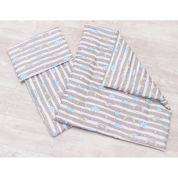 Комплект в коляску AmaroBaby Mommy Star Радуга, 3 пр., Серый — главный ракурс